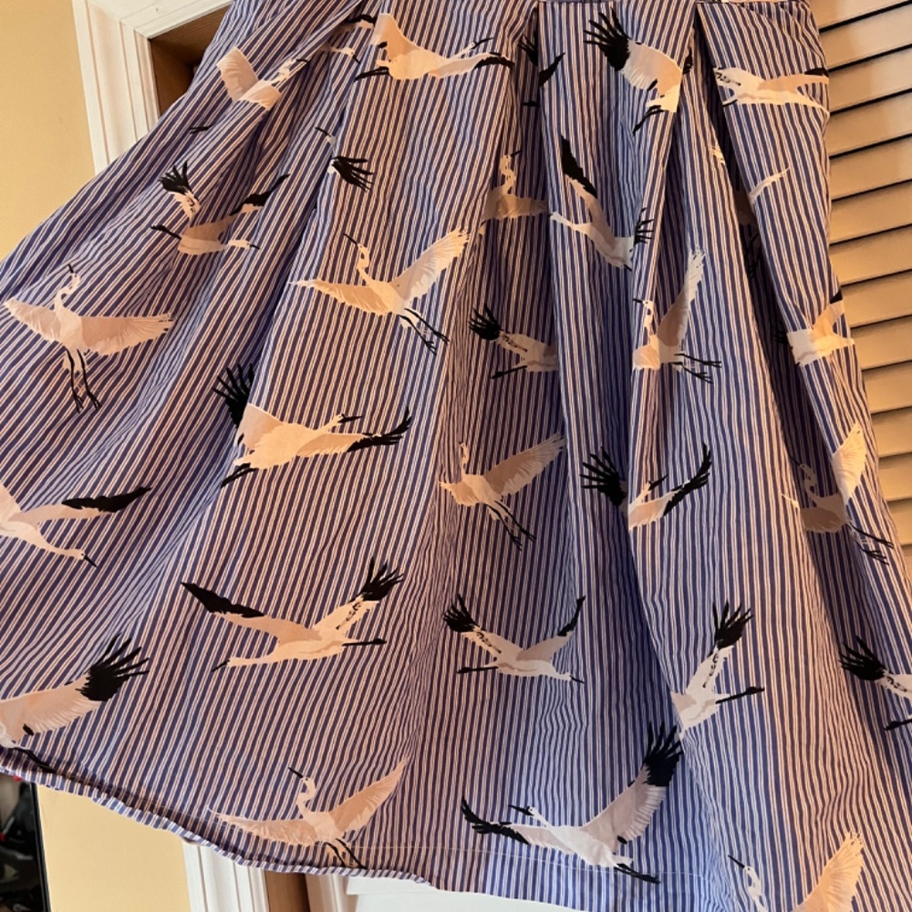 Who what wear crane print midi skirt size 4